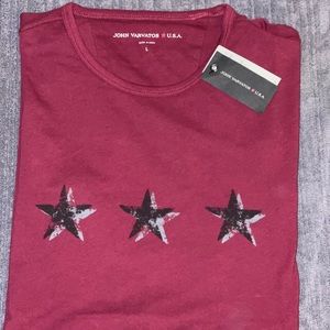 John Varvatos 3 Star Men’s Large T-shirt New